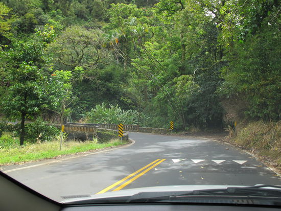 Vor einer One-Lane-Bridge