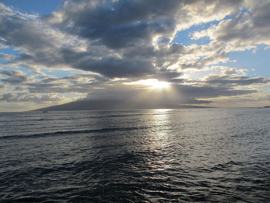 Sonnenuntergang von Lahaina aus gesehen
