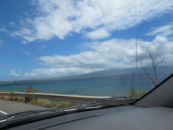 Letztes Fahrtbild vom Ozean und dem Haleakala