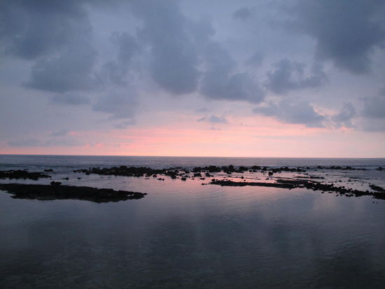 Nach dem kurzen Training war der Sonnenuntergang noch schöner