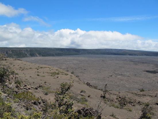 Der eigentliche Krater is ziemlich groß