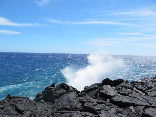 Zumindest ein bißchen hab ich die Gischt drauf bekommen