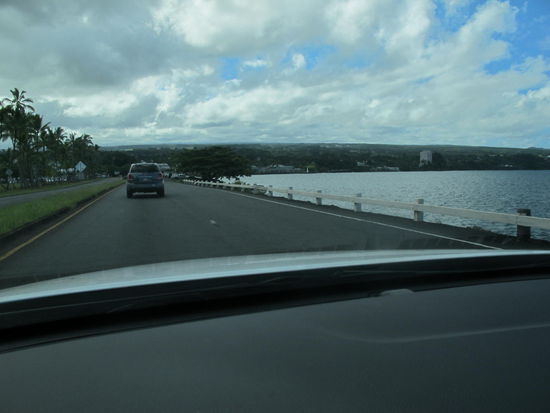 Hilo Bay auf der Fahrt