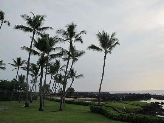 Ankunft am Hotel noch is die Sonne da, aber nimmer lang
