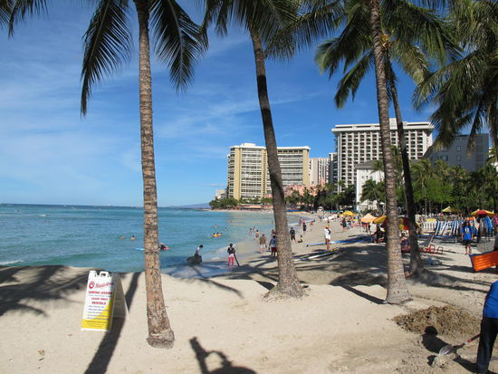 Blick Richtung Honolulu Downtown