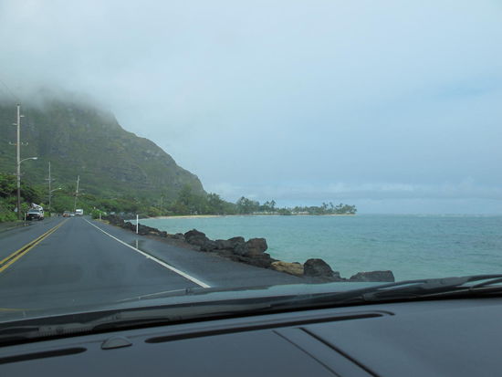Pazifik gleich neben der Straße