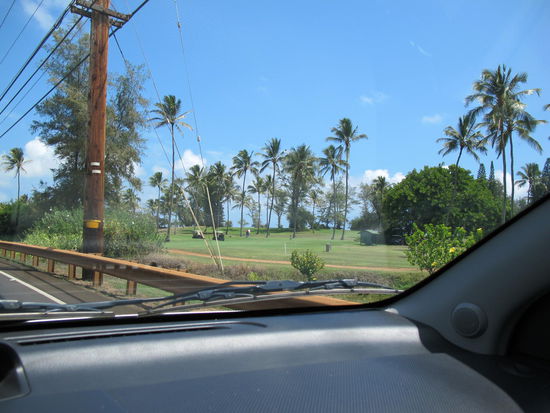 Golfplatz aufm Weg zum Hotel