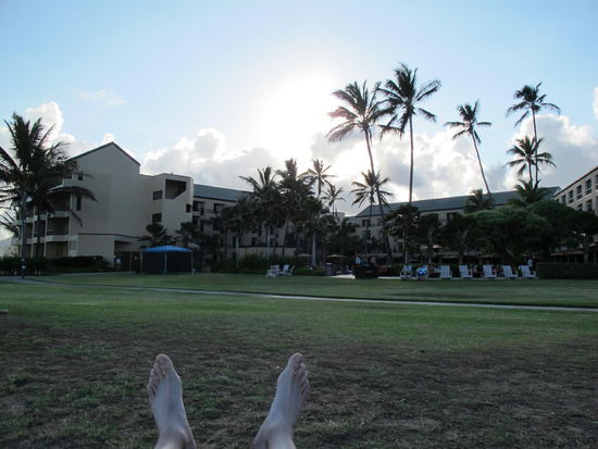 Meine Sicht, bei grad bewölktem Himmel
