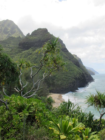 Der Hanakapi'ai Beach is in Sicht