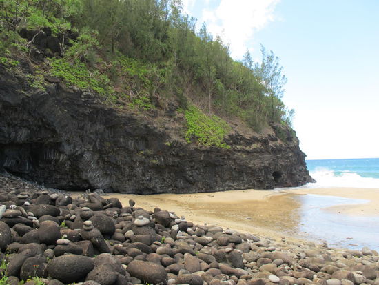 Am Hanakapi'ai Beach angekommen