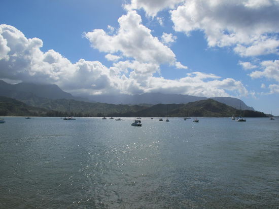 Da hinten liegt die Na'pali Coast