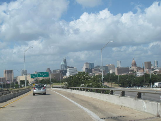 Austin Downtown im Hintergrund