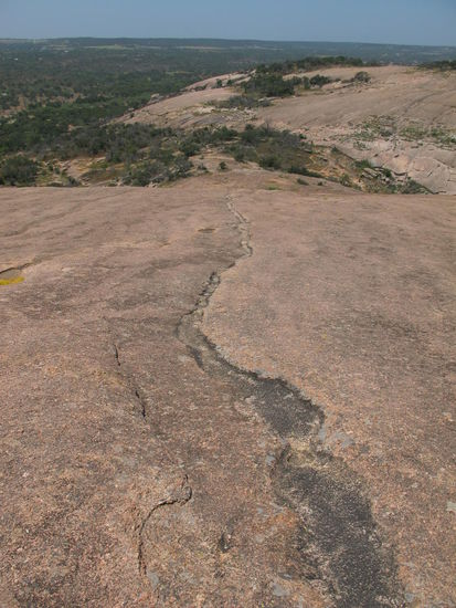 Hier fließt das Wasser ab