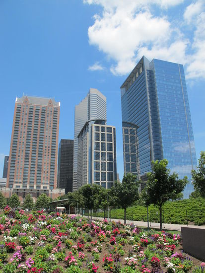 Discovery Green mit nem Teil der Skyline