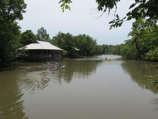 Auf den Wasserwegen waren auch einige Paddler unterwegs