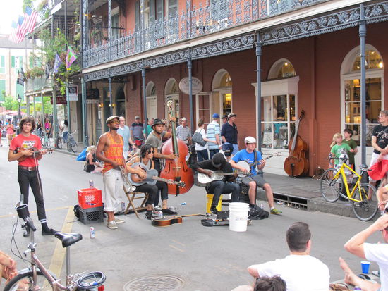 Musiker im French Quarter, die Meisten waren echt gut