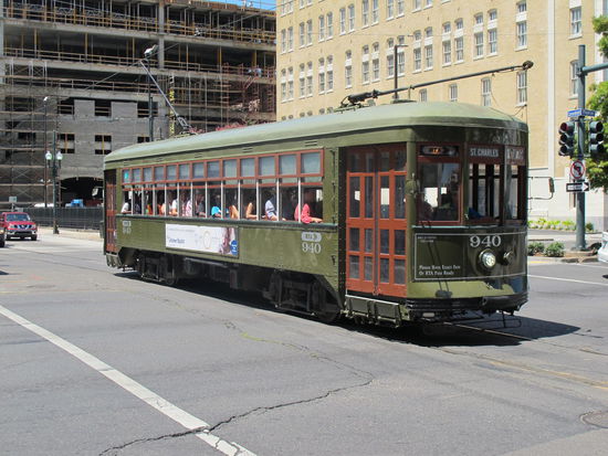 Eine alte Straßenbahn