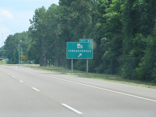 Passend zu übermorgen diese Interstateausfahrt 