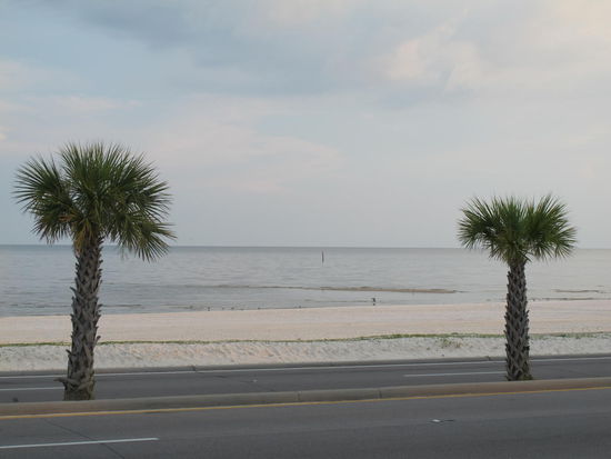 Sicht vom Motelparkplatz