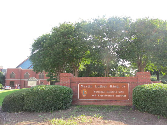 An der MLK National Historic Site angekommen
