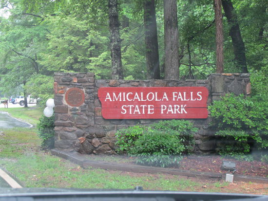 Auch State Parks haben Eingangsschilder 