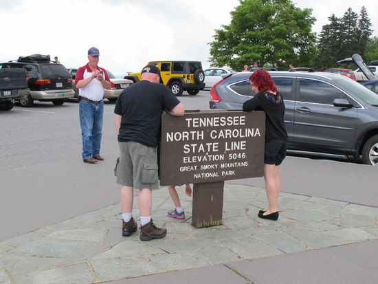 Grenze mitten im National Park