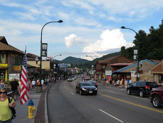 Die Hauptstraße von Gatlinburg