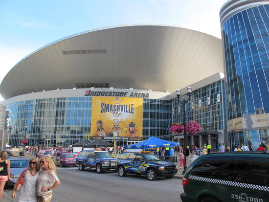 Eingang der Bridgestown Arena