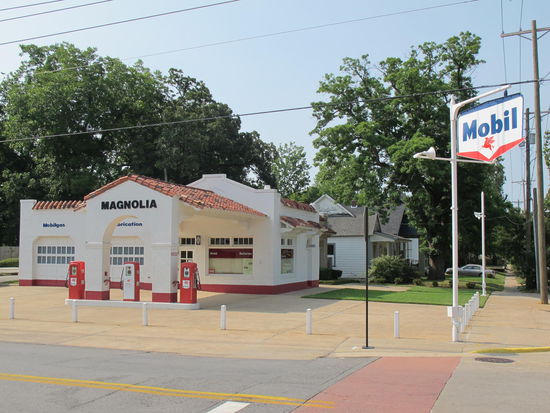 Die historische Tankstelle gehört auch zur National Historic Site