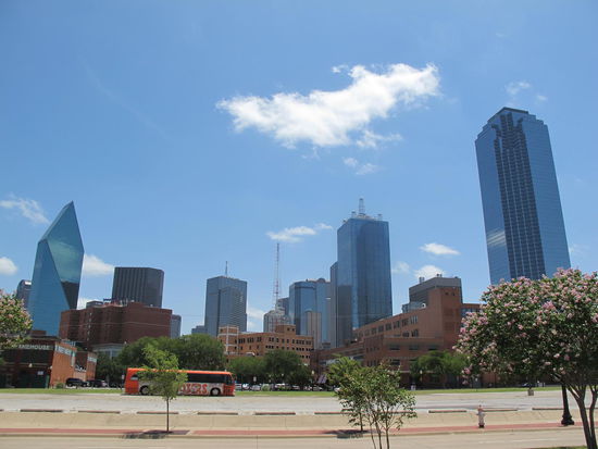 Blick auf die Skyline von Downtown