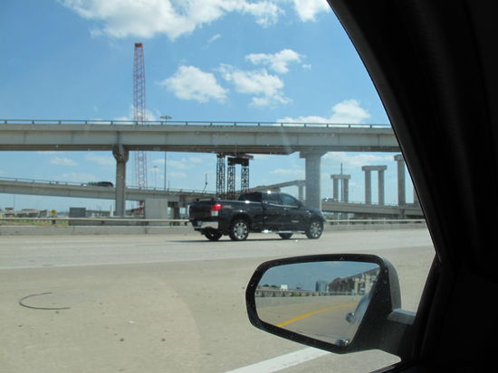Ein bißchen ist die Baustelle zu sehen