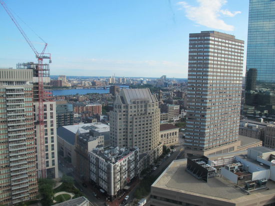 Sicht aus dem Hotelfenster Richtung Copley Square