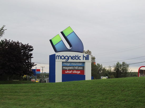 "Magnetic Hill" in Moncton