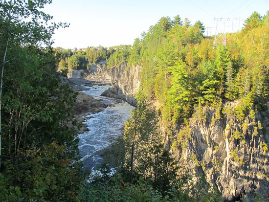 Aussicht beim Campingplatz in Grand Falls