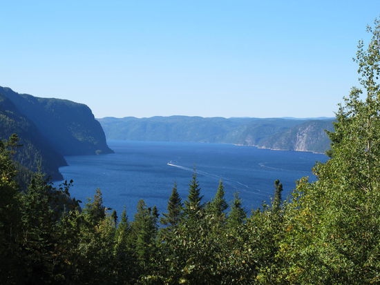 Blick über den Saguenay Fjord
