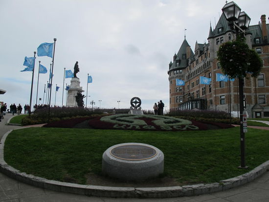 Blumenbeet zum Unesco Weltkulturerbe