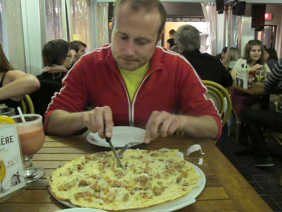 ...darum noch ein Flammkuchen 