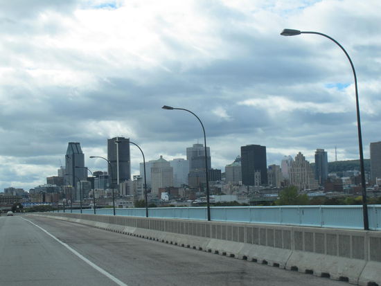 Letzter Blick auf Downtown Montréal