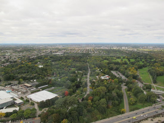Vorne das Insektarium und dahinter der botanische Garten