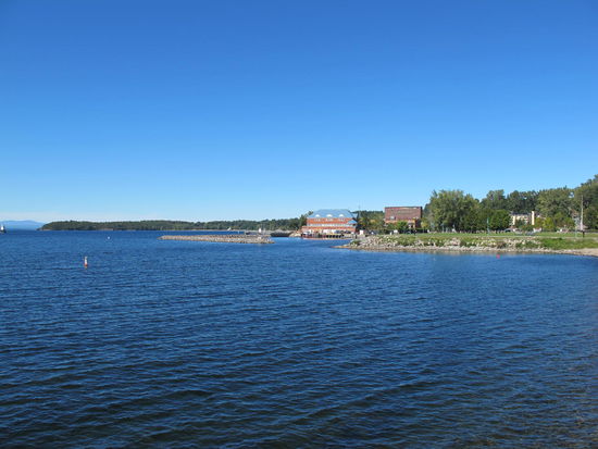 Blick auf den Lake Champlain