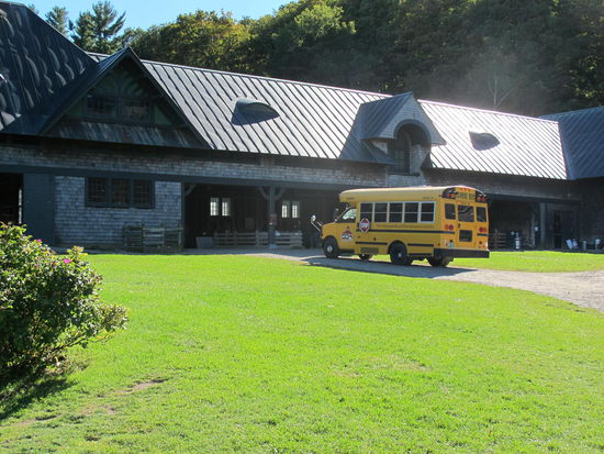 Außer uns waren auch noch Schüler dort