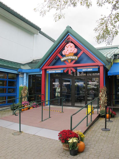 Auf dem Gelände von Ben &amp; Jerry's in Waterbury