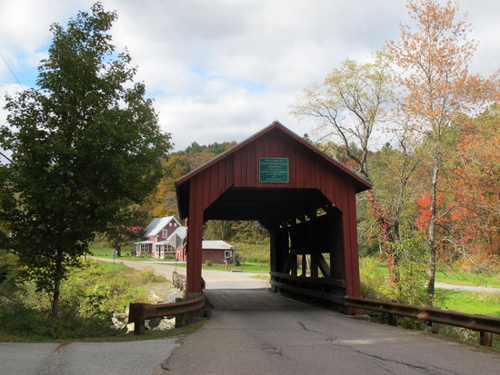 Upper Covered Bridge in Northfield Falls