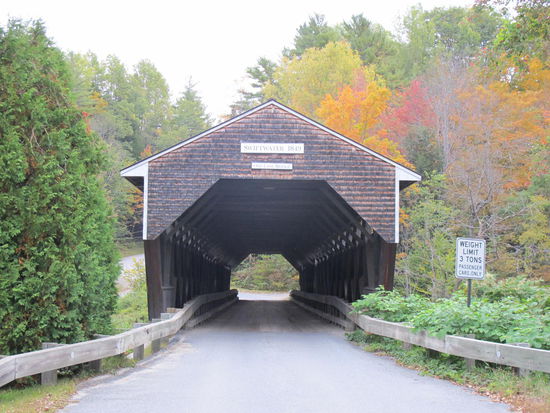 Überdachte Brücke in Swiftwater