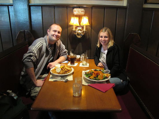 Wir beim Essen im Union Oyster House 