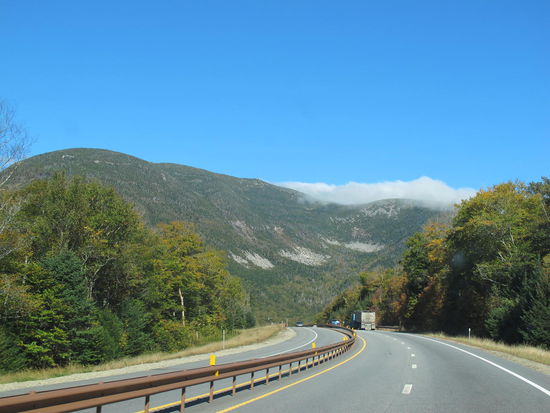 I93 und Highway 3 durch den Franconia Notch State Park