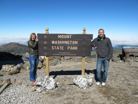 Auf dem Mount Washington im Mount Washington State Park