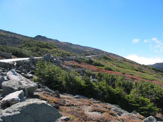 Abfahrt vom Mount Washington