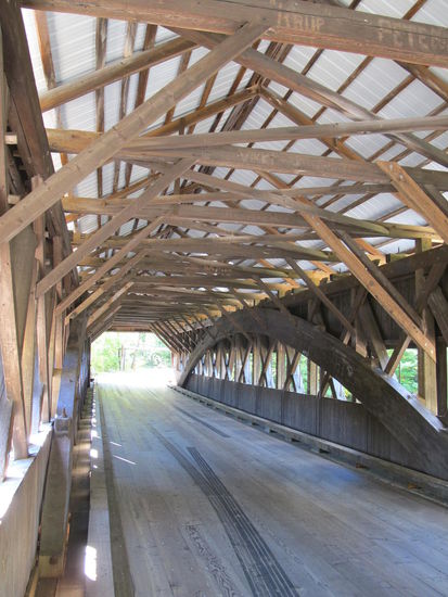 Überdachte Brücke am Kancamagus Highway