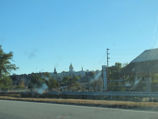Fahrfoto des State Houses von New Hampshire in der Hauptstadt Concord